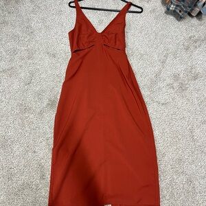 Abercrombie & Fitch Backless Red Dress